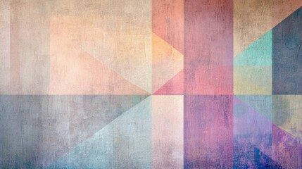 Geometric patterns in soft pastels, forming an abstract, retro-inspired texture