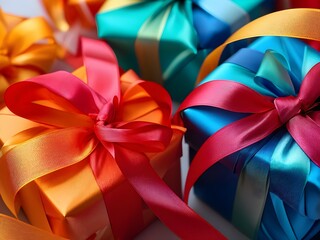 Illustration of abstract minimalistic ribbon designs that rotate and change colors, creating a rhythm of anticipation