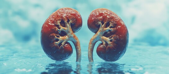 Detailed Kidney Anatomy Illustration