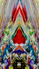 Abstract background art . Ethnic pattern. Mixtures of oil paint. Trendy hand painting canvas. Wall decor and Wall art prints Idea. 3D Texture. Art object