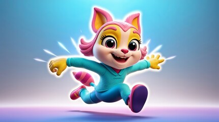 Fototapeta premium cartoon fox