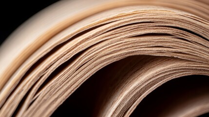 close up of the book pages