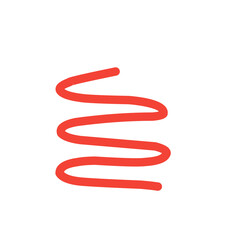 vector colorful spring coil