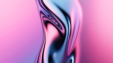 Obraz premium Abstract colorful background with smooth, wavy, liquid-like shapes in pink, purple, and blue gradients creating a modern and artistic design