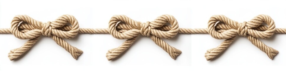 Simple Rope Bow Knots