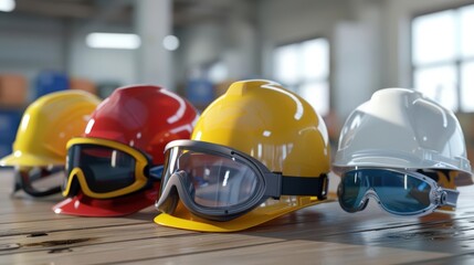 Showcase the importance of personal protective equipment with detailed 3D models of safety gear