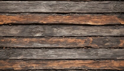Naklejka premium Weathered wooden wall with rough textured design