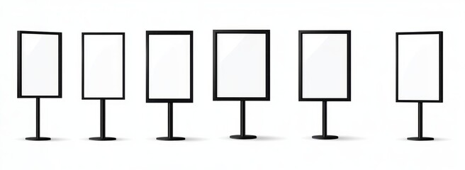 Modern Black Display Stand Mockup