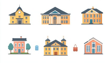 Fototapeta premium Elegant Building Illustrations