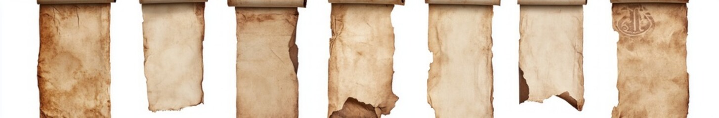 Vintage Aged Scrolls Background