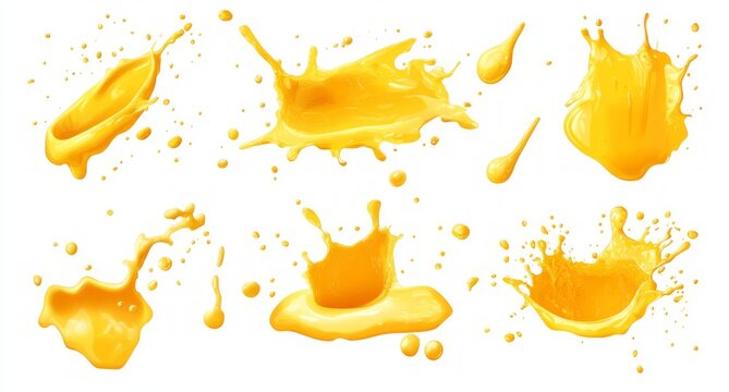 Vibrant Orange Juice Splash