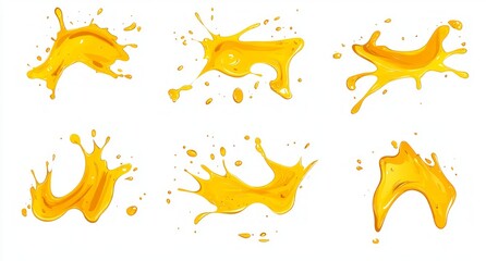 Obraz premium Stunning Orange Juice Splashes