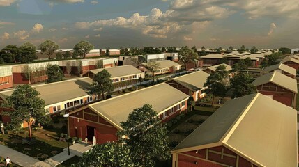 Fototapeta premium Visualize the importance of community preparedness with detailed renders of emergency response plans