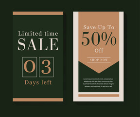 Simple and Modern Limited Time Sale Social Media Banner