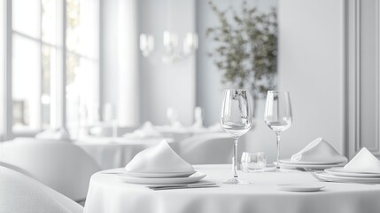 QS5g0n8phujd A landing page image for Elegant fine dining restaurant, Michelin star chef, luxurious decor, exquisite dishes, premium wine. white, generative ai
