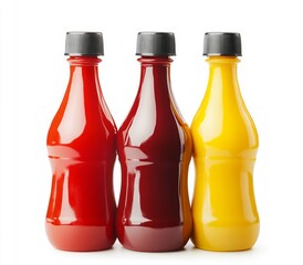 Colorful Condiment Bottles