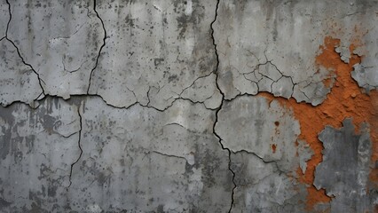 Rugged Concrete Texture with Cracks & Rust for Industrial Design