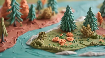 a series of clay icons that represent various social media platforms and communication tools Use a modern and engaging style to convey the themes of connectivity and interaction ,high-resolution