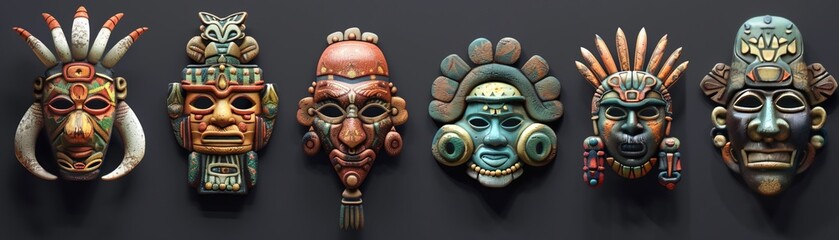 Naklejka premium a series of clay icons symbolizing groundbreaking inventions in the field of communication technology, from the telegraph