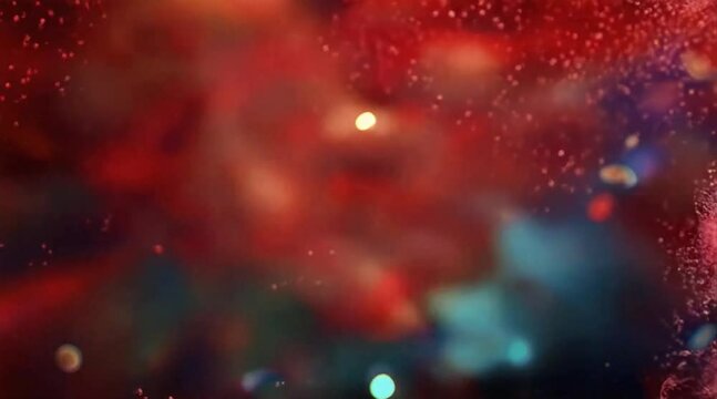 3D Animation of Microscopic View of Red Blood Cells Being Destroyed. Medical Illustration. 