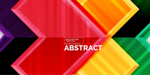 Arrow symbols created with 3d effects and line texture geometric abstract background