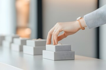 Exquisite Premium Jewelry in Elegant Luxurious Display for Discerning Buyers