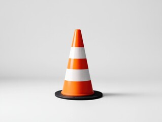 Orange Safety Cone on Floor