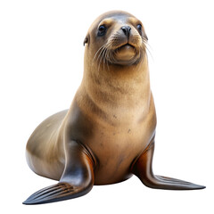 Obraz premium Sea lion isolated on transparent background.