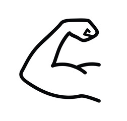 Strong Muscular Arm vector illustration