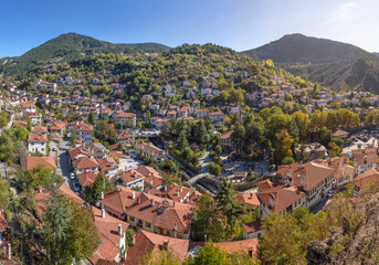 G&ouml;yn&uuml;k Bolu Turkey 10.25.2024 City and Nature in Harmony, G&ouml;yn&uuml;k from Above.