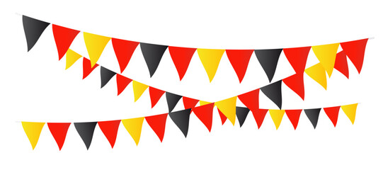 Obraz premium Dreifarbige Wimpel (Deutschlandflagge)