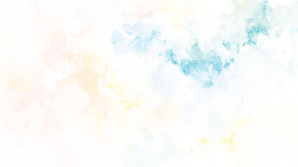Colorful and bright watercolor background texture with grunge watercolor splashes, Abstract bright and shinny lovely soft color watercolor background, Beautiful and light color colorful background.