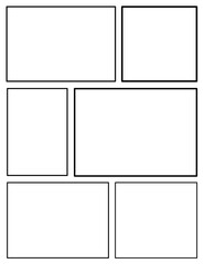 Layout comic or manga background  pop art backdrops in frames and panel for mangaka or comic artist. copysace text and sketch

