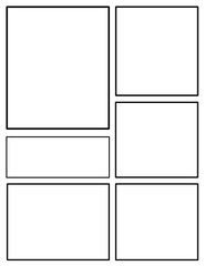 Layout comic or manga background  pop art backdrops in frames and panel for mangaka or comic artist. copysace text and sketch

