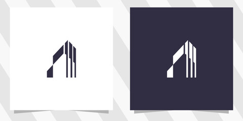 Building logo icon design vector