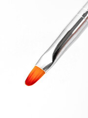 manicure brushes on a white background