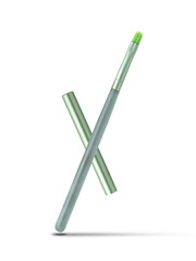 manicure brushes on a white background