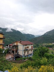 mountain village in the mountains