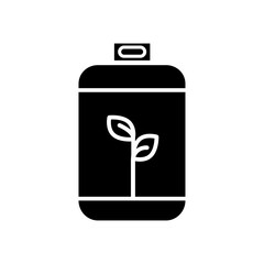 Biogas icon flat line symbol set.