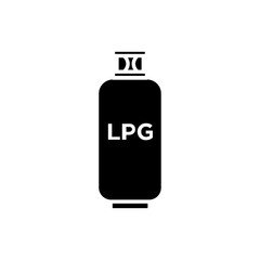 LPG Icon flat line symbol set.