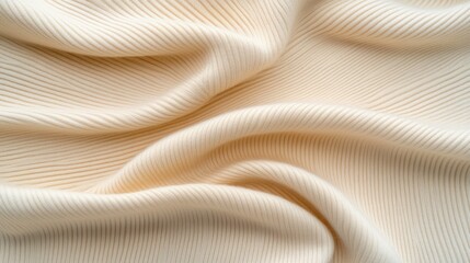 Soft beige woolen sweater texture creating a cozy backdrop with inviting folds and a warm ambiance perfect for winter-themed designs
