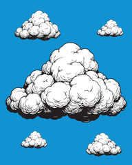 set of clouds in the sky