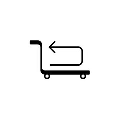 return purchase icon flat line symbol set.