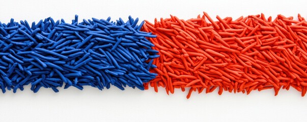 Colored sprinkles, white isolated background