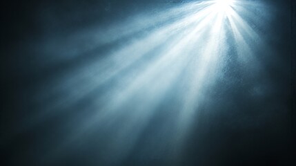 spotlight on the stage in dark room