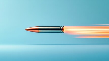 Naklejka premium close-up bullet in motion