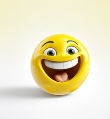 Fototapeta premium 3D laughing emoji 