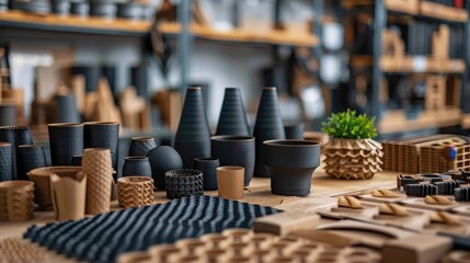 A Captivating Collection of Durable and Stylish Handmade Products Showcased for Art Enthusiasts