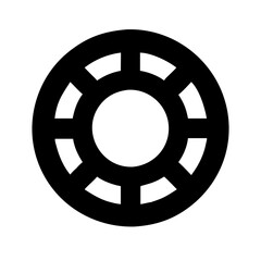 Obraz premium poker chip icon
