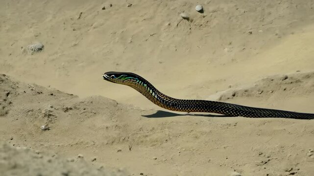 snake on the beach